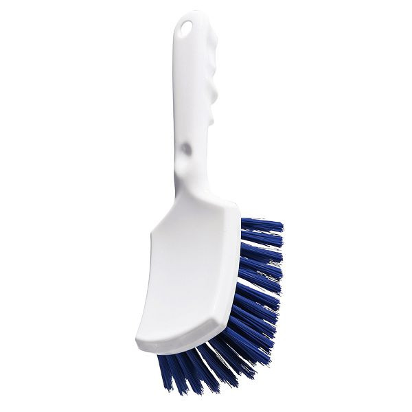 Haug Bürsten Stielbürste, kurzer Griff, blau 260 x 72 x 35 mm, Besatzmaterial: PBT Ø 0,50 mm, hart, VE: 5 Stück, T88202