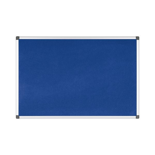 Bi-Office Maya Filztafel Blau mit Aluminiumrahmen 120x120cm, FA3843170