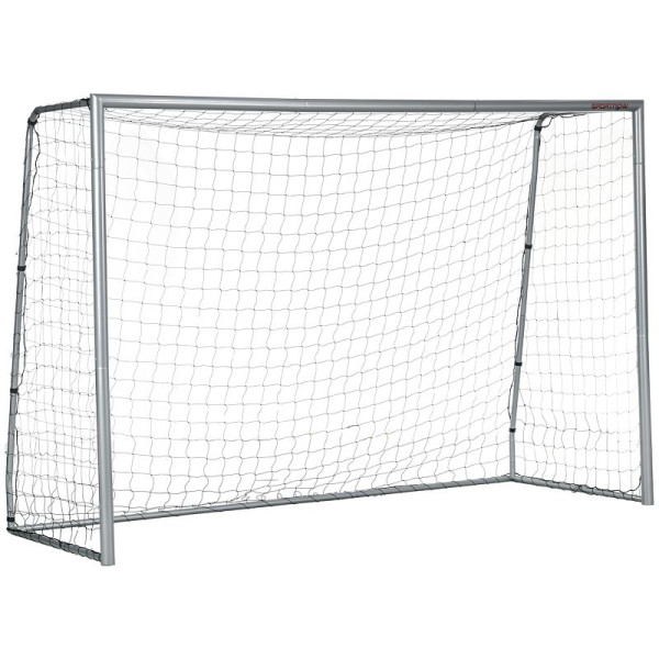 SPORTNOW Fußballtor wetterfest, robustes Netz, stabiler Metallrahmen, einfacher Aufbau, 300 x 200 x 120 cm, A62-038V02GY