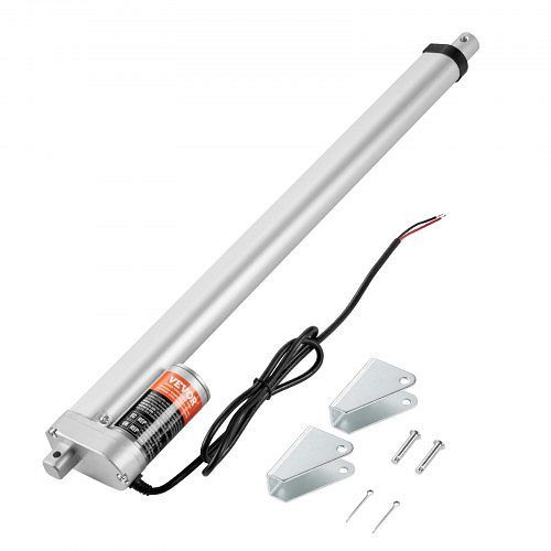 VEVOR 1500N Linear Actuator DC 12V, IP54, 450mm Hub, ≤60dB, Elektrische Türöffner, 5mm/s, Verstellantrieb, JQXXXZXQ18INN6V9SV9