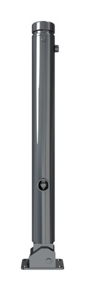 Schake Stilpoller Typ 482FUB umlegbar, mit Dreikantverschluss, zum Aufdübeln, Ø 82mm, mit Zierkopf, beschichtet DB 703, mit 1 Öse, 482FUB+1