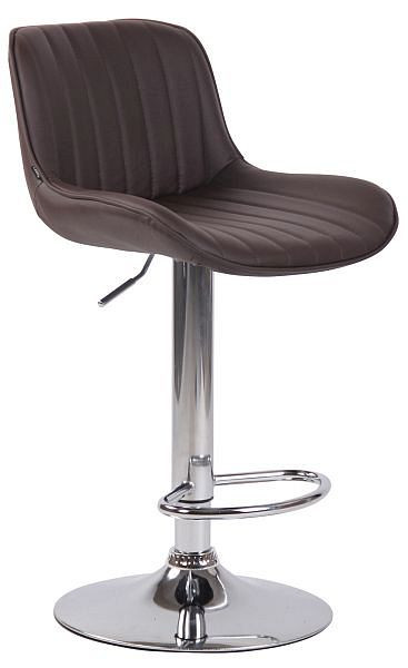 CLP Barhocker Lentini Kunstleder chrom, braun, 318225