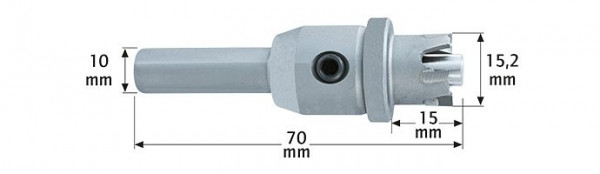 Karnasch Hartmetall-Lochsäge für Abloy Protec Schließzylinder, VE: 2 Stück, 114702