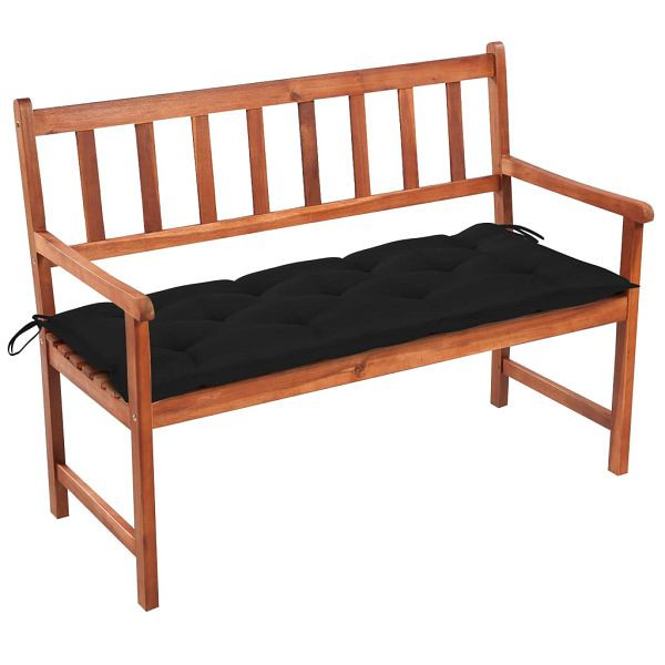 vidaXL Gartenbank mit Auflage 120 cm Massivholz Akazie, 3063790