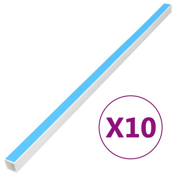 vidaXL Kabelkanäle Selbstklebend 30x20 mm 10 m PVC, 155943