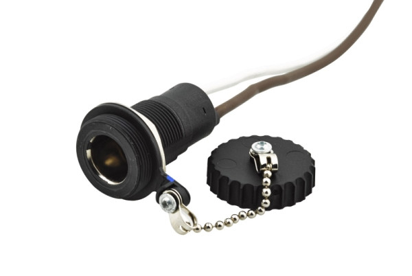 HELLA Steckdose, 2-polig, Stecker: Flachstecker, Kabel: 300mm, 8JB 001 946-101