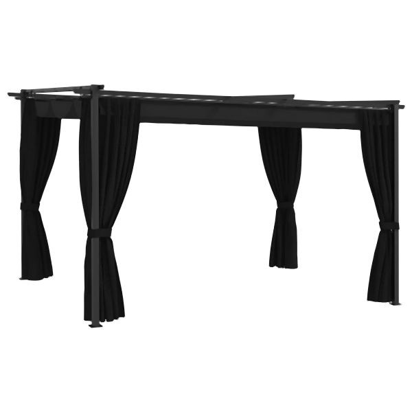 vidaXL Pavillon 4 x 3 m Anthrazit, 3053421, 8719883913223