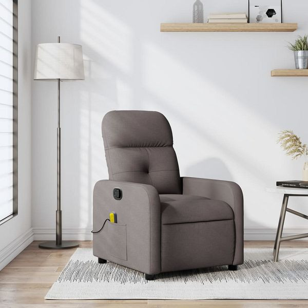 vidaXL Massagesessel Taupe Stoff, 374213, 8721012371705