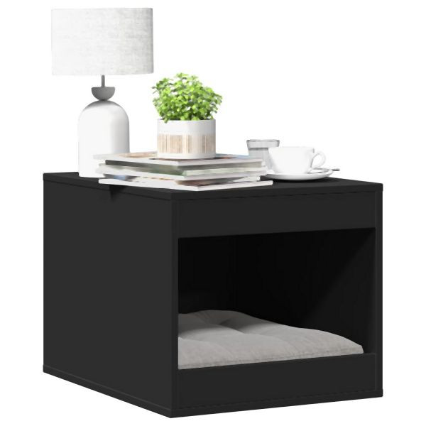 vidaXL Katzenklo Schwarz 47x59x42 cm Holzwerkstoff, 857761