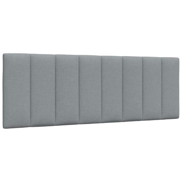 vidaXL Kopfteil-Kissen Hellgrau 140 cm Abmessung Stoff, 4019163