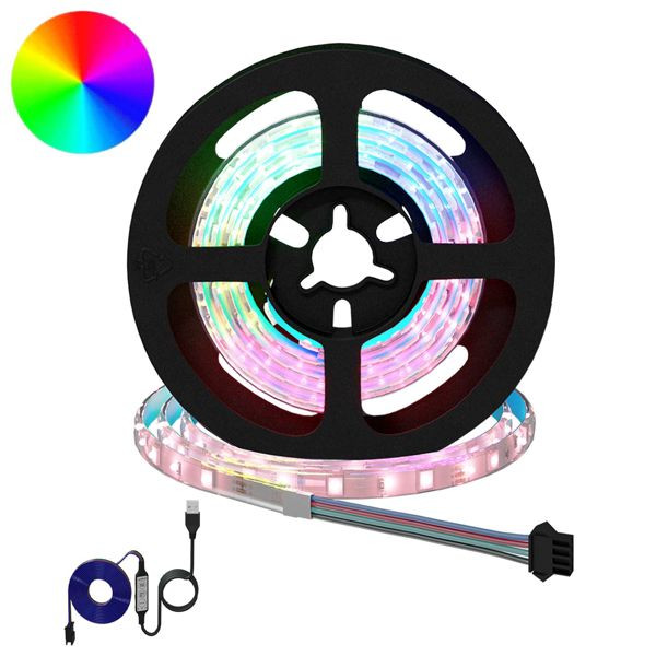 vidaXL LED Streifen 12-teilig Schwarz und Transparent 750 mm, 3429101