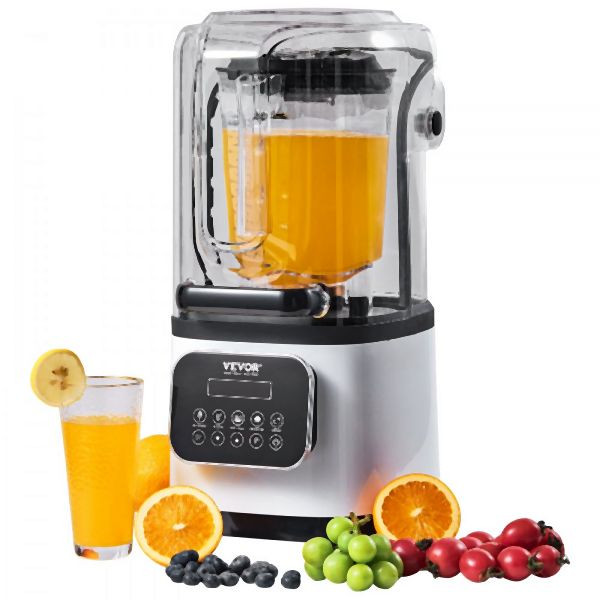 VEVOR Mixer Kommerzieller Standmixer Smoothie Maker 2L Küchengeräte 2200W, TSSBJ20L1600WCAX2V2