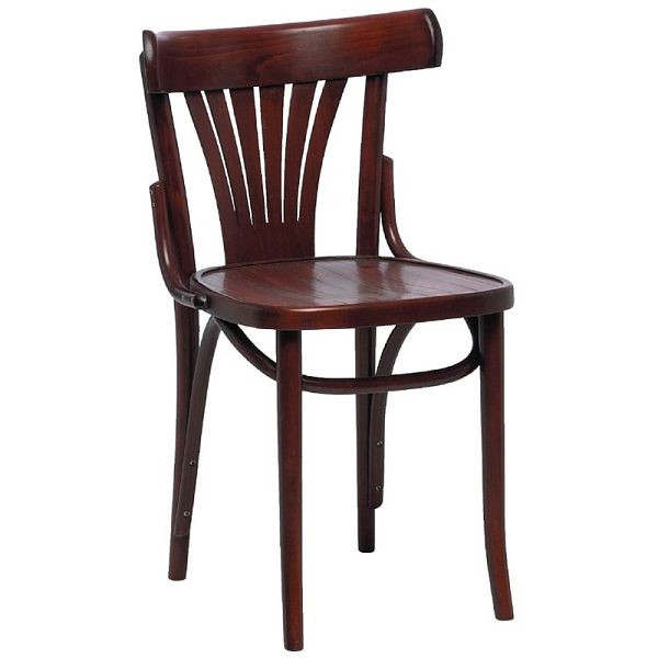 Fameg Bentwood Bistro Fan Back Side Stühle Nussbaum (2er Pack) (2 Stück), CF143