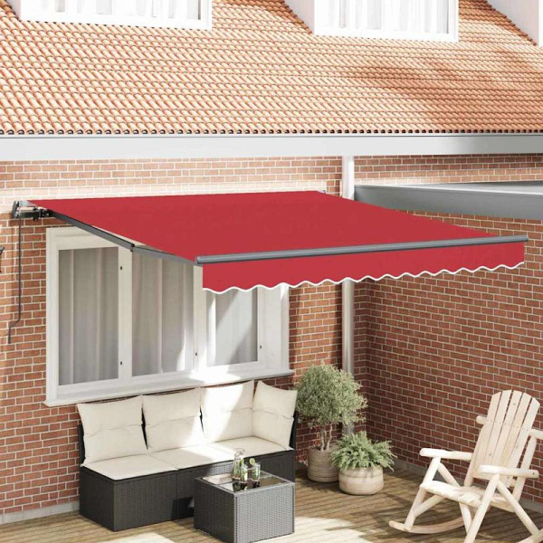 vidaXL Rote Markise Rot 350 x 250 cm Stoff, 3330433