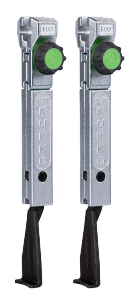 KUKKO Schmale, schnellverstellbare Standard-Abzugshaken, Paar, Spanntiefe 200 mm, 1-193-Px