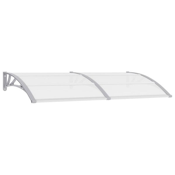 vidaXL Türvordach Grau 200x100 cm PC, 45630