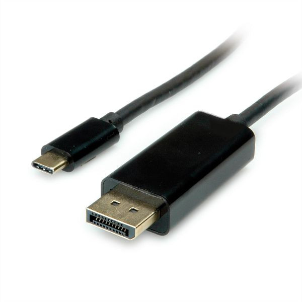 VALUE USB Typ C - DisplayPort Adapterkabel, Version 1.2, ST/ST, 2 m, 11.99.5846