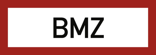 Moedel BMZ, Aluminium, 297x105 mm, Textschild, 57719, 4060081014996