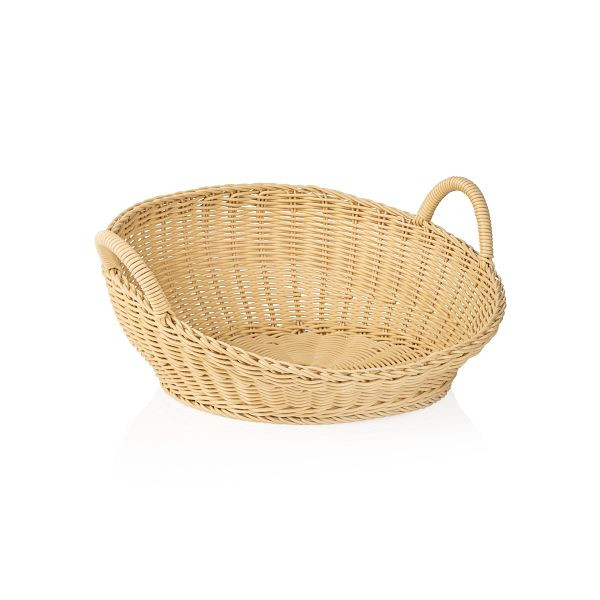 WAS Brötchenschütte mit Griff Systemkorb / Brötchenschütte mit Griff hellbeige, 46 cm Durchmesser, 5086346