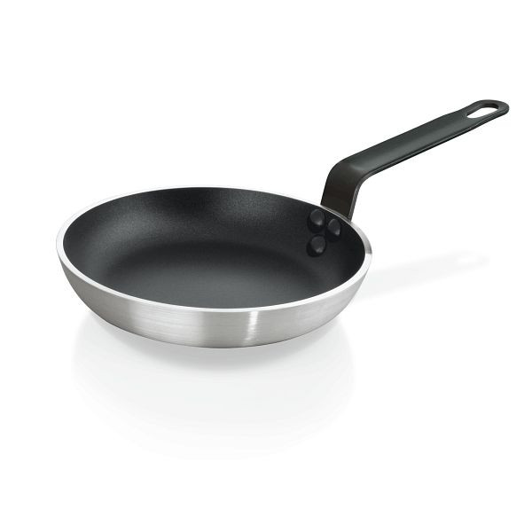WAS Lyoneser Pfanne mit PTFE Antihaftbeschichtung, Durchmesser 24 cm, Aluminium, 690240