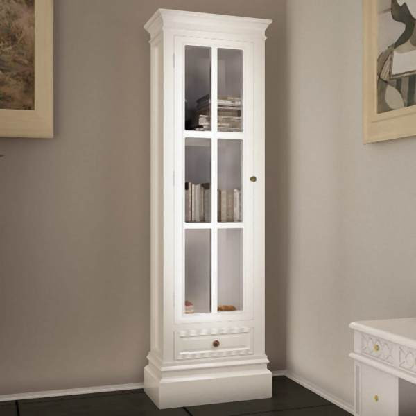 vidaXL Bücherregal 3 Fächer Weiß Holz, 60639, 8718475832577