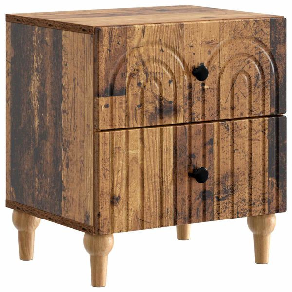 vidaXL Nachttisch Altholz 43 x 34,5 x 48 cm Holzwerkstoff, 894081