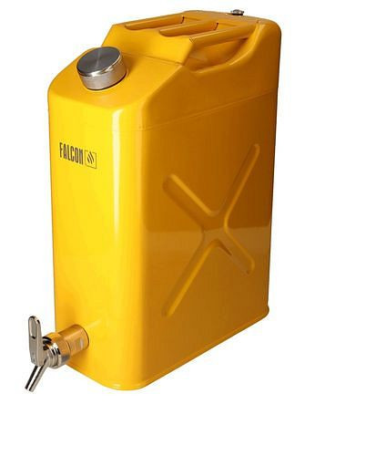 FALCON Sicherheitskanister aus Stahl, lackiert, mit Feindosierhahn, EPDM-Dichtungen, 20 Liter, 309208