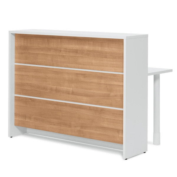 Deskin Thekenelement ELINUS, Nussdekor, B 1400 x T 780 x H 1085 mm, 257939