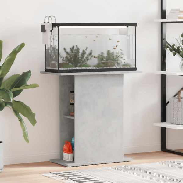 vidaXL Aquariumständer Betongrau 75x36x72,5 cm Holzwerkstoff, 833651