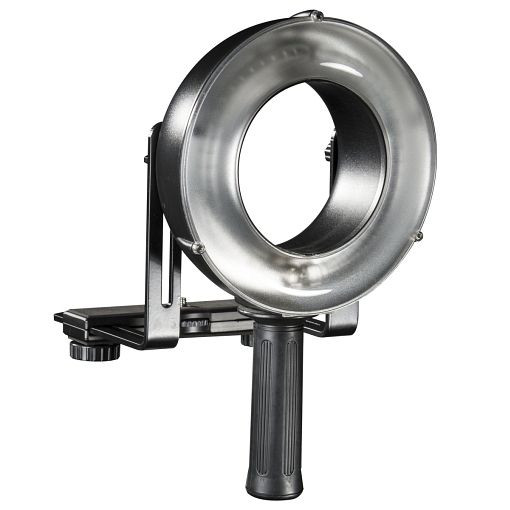Walimex pro Ringblitzkopf GXR-400, Blitzröhre, Schiene, Haltegriff, 1017241