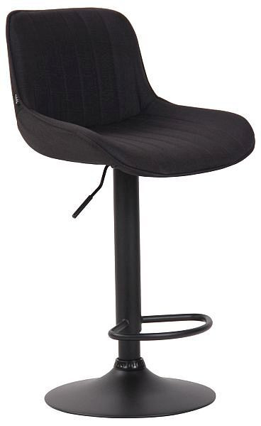 CLP Barhocker Lentini Stoff schwarz, schwarz, 318253