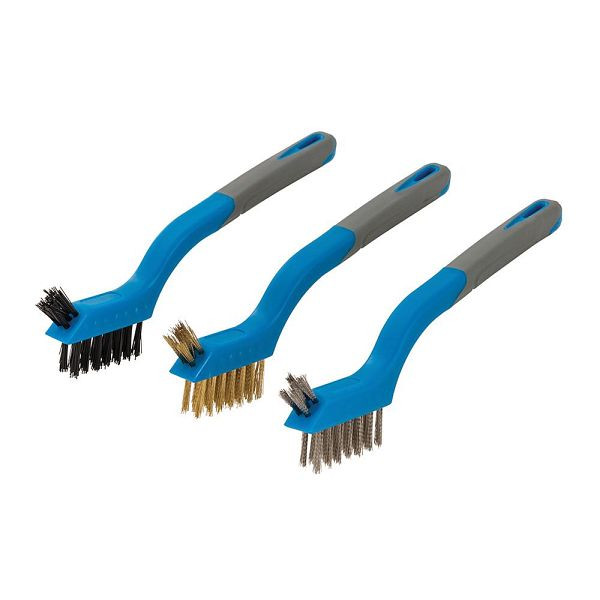 Silverline Mini-Drahtbürsten, 3-tlg. Satz, 3-tlg, 617623