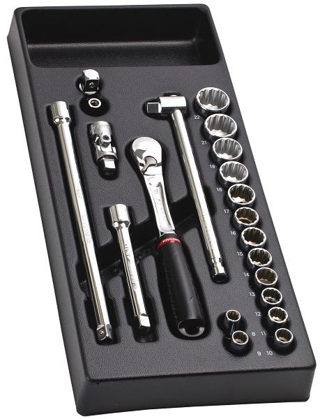 Facom sockets 3/8 und accessories - 12 poin, MOD.JL112