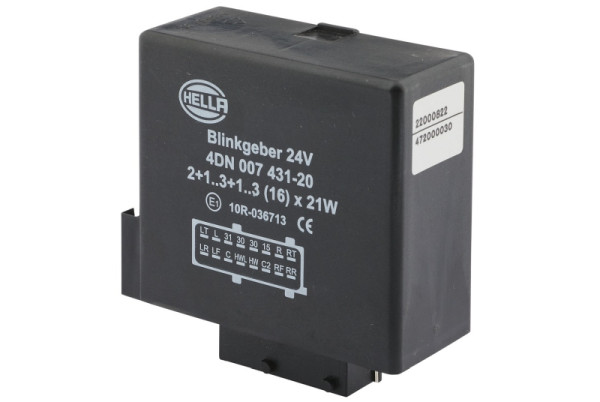 HELLA Blinkgeber, 24V, 16-polig, gesteckt, elektronisch, 4DN 007 431-201