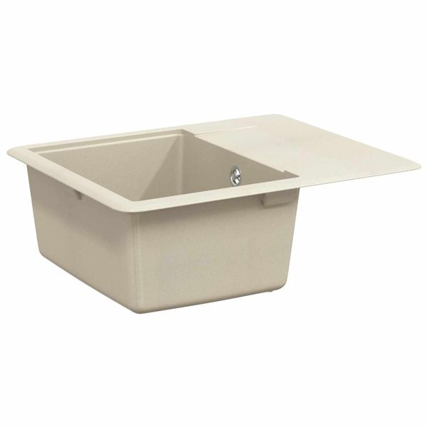vidaXL Waschbecken Beige 560 x 460 mm 80% Quarz und 20% Harz, 42028414