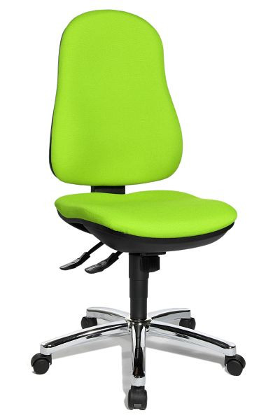 Topstar Bequemer Bandscheiben-Drehstuhl, stufenlose Sitzhöhenverstellung, apfelgrün, 8559G05