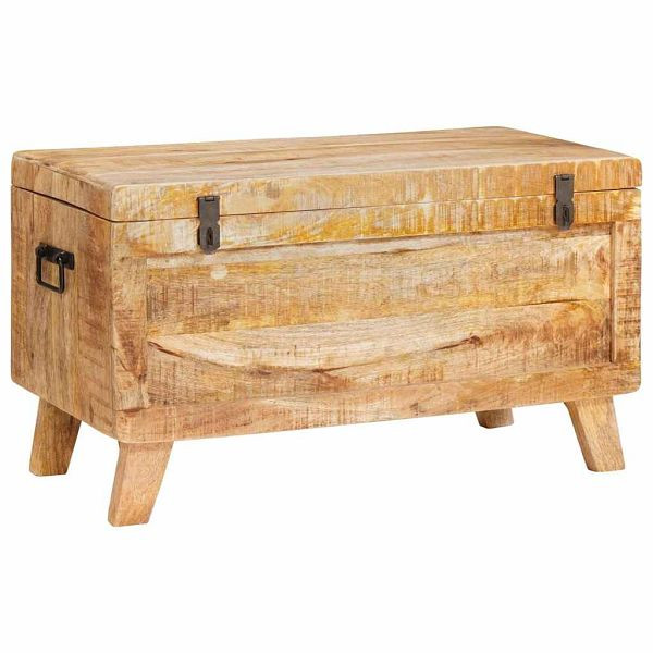 vidaXL Aufbewahrungsbox mit Schloss 70 x 35 x 40 cm massives Mangoholz, 4104571