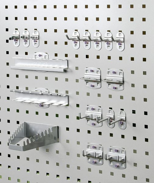 stumpf Haken Set 18-teilig verzinkt für Arbeitsplatzsystem PRAKTIMO, 440-100-0-2-000