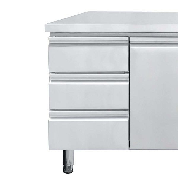 Vaiotec 3er Schubladenset für Kühltische EASYLINE 700 Links, 42x56x22 cm, 10578
