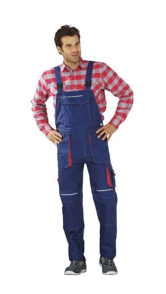 Planam Basalt Latzhose, marine/rot, Größe 62, 2832062