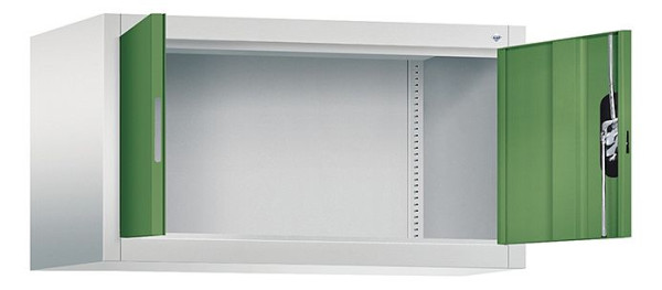 C+P Aufsatzschrank Acurado, H500xB930xT500mm, Farbe: Lichtgrau / Resedagrün, Muldengriff, 9284-000 S10262