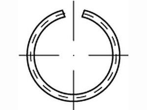 Runddraht-Sprengringe DIN 9925 Federstahl-Draht 18 VE=S (1000 Stück)