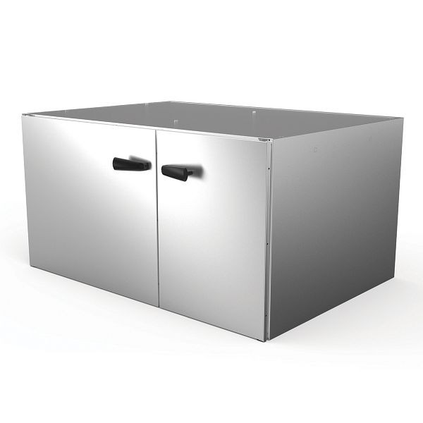 Alphatech neutraler Unterschrank mit Flu¨geltu¨ren und eingebauten Auflageschienen, in Untergestell einsetzbar, BxTxH: 1062 X 750 X 550 mm, KAN102