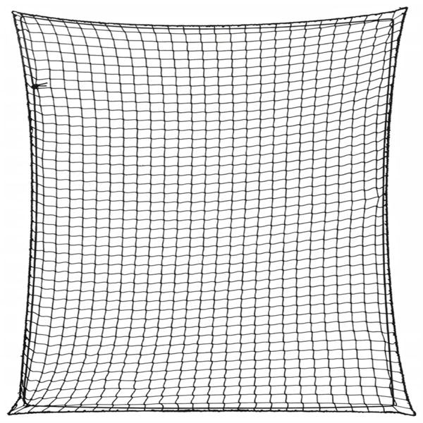 vidaXL Anhängernetz mit Gummiseil Schwarz 4x4 m PP, 4012295