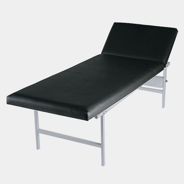 Deskin Ruheraumliege mit verstellbarem Kopfteil, Echtleder, 2000 x 500 mm, 210799