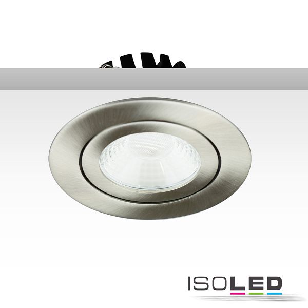 LED Einbaustrahler Silber – 7W Warmweiß, IP44, Superflach, Für Bad & Außenbereich