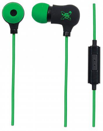 MANHATTAN Sound Science Nova - sportliche in-Ear-Kopfhörer, schwarz-grün, 178860