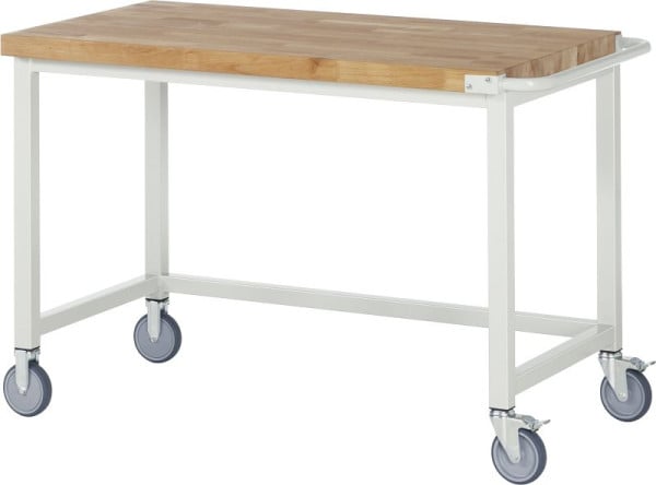RAU Fahrbare Werkbank 8000 - Modell 8000, B1250 x T700 x H880-1080 mm, Systemunterbau B1245 x T650 mm, 05-8000-1-127B4H.12