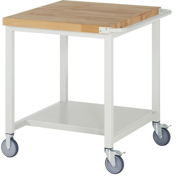 RAU Fahrbare Werkbank Serie 8000, mit Ablageboden, 750x880x900 mm, 05-8000-6-079B4S.12