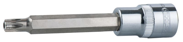 KS Tools 3/8" CHROMEplus Bit-Stecknuss Torx mit Stirnlochbohrung, lang, TB60, 918.4009